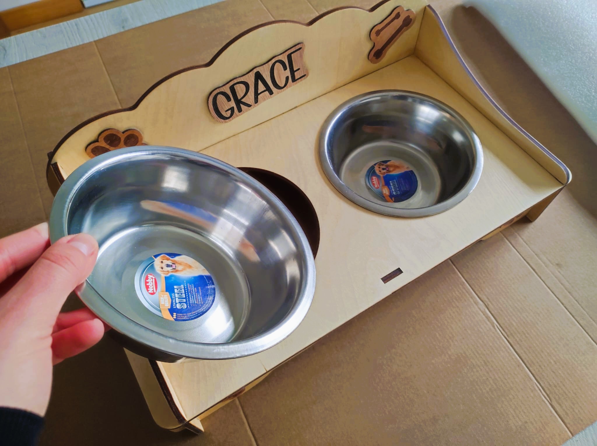 Porta ciotole per cani personalizzato - immagine 5