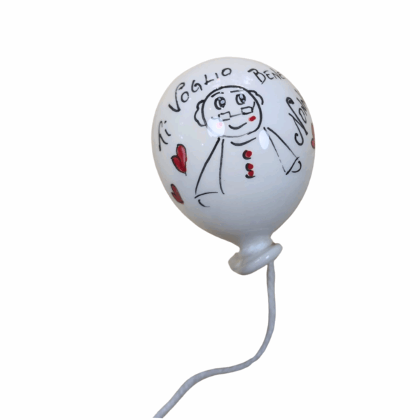 palloncino ceramica dipinto a mano