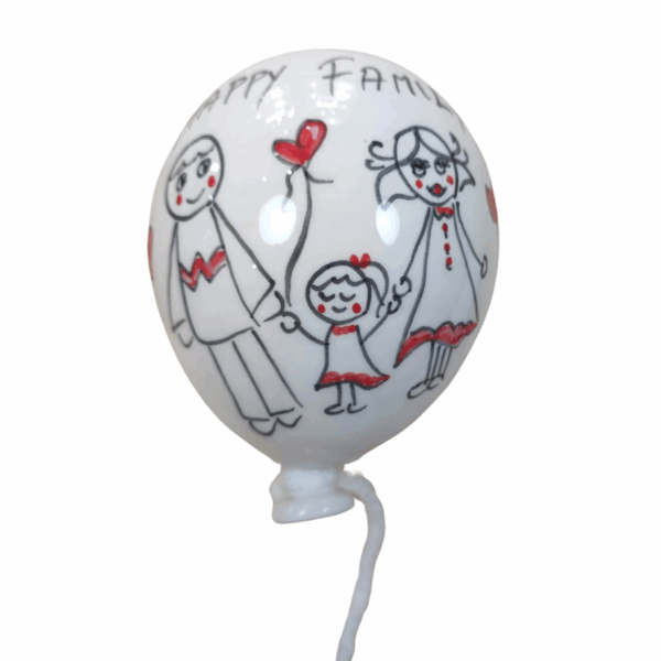 palloncino ceramica dipinto a mano