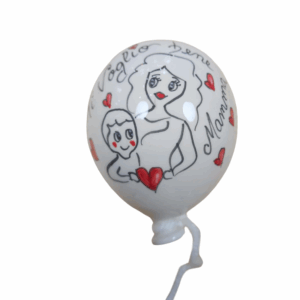 palloncino ceramica dipinto a mano