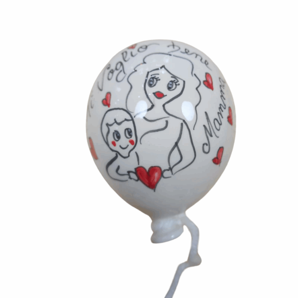palloncino ceramica dipinto a mano