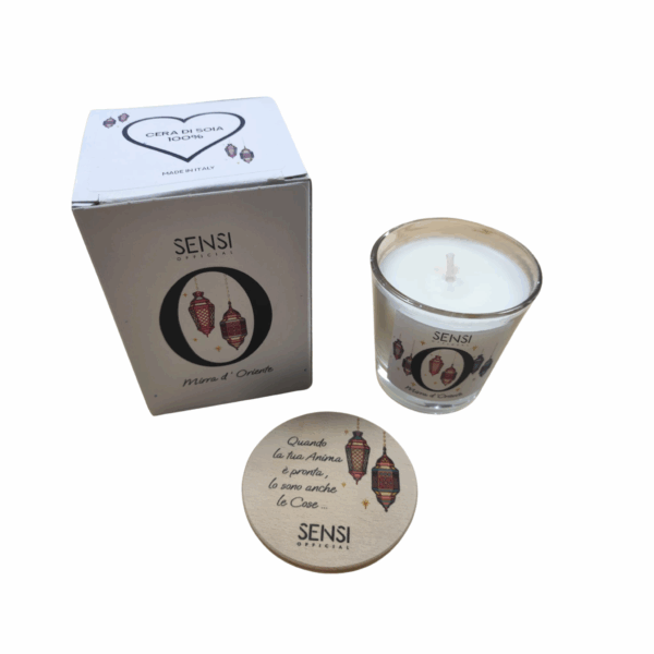 candela cera di soia artigianale