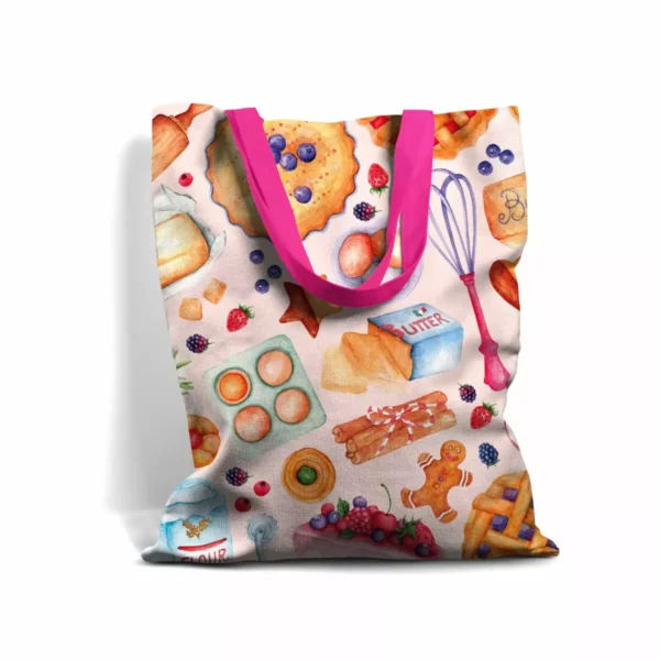 Borsa cotone portatutto illustrata