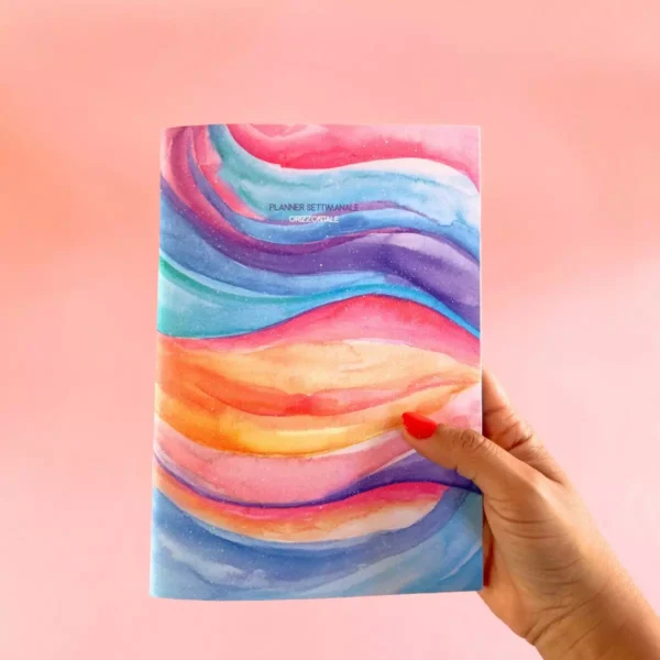 Planner non datato illustrato mensile settimanale