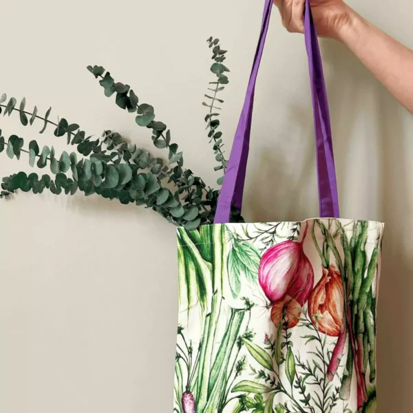 Borsa cotone portatutto illustrata