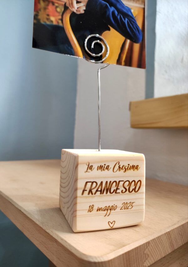 bomboniera cubo legno