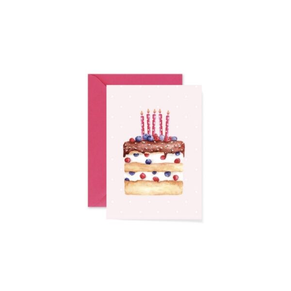 Biglietti di auguri ad acquerello con busta