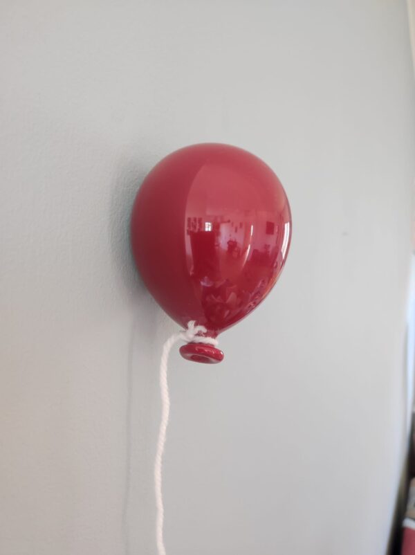 palloncino in ceramica dipinto a mano amaranto