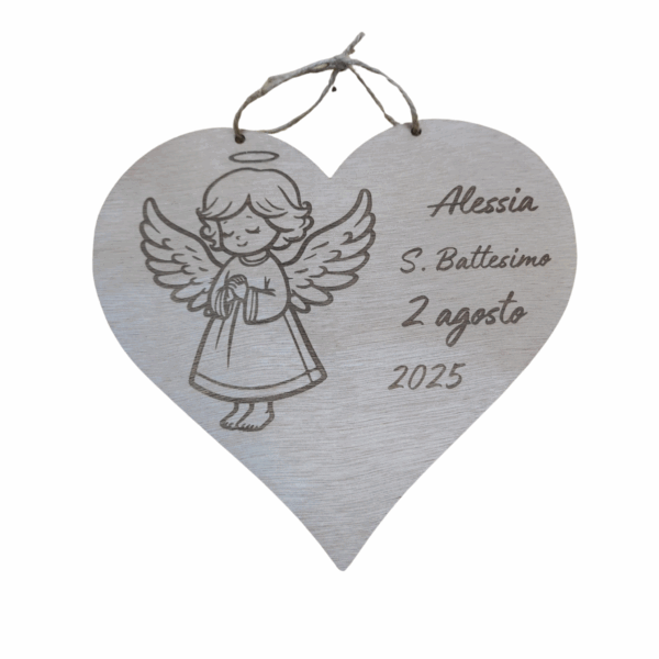 targa bomboniera cuore