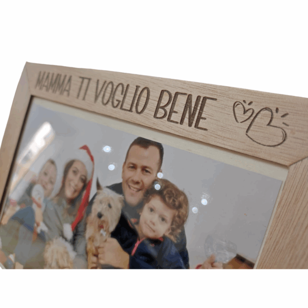cornice legno mamma