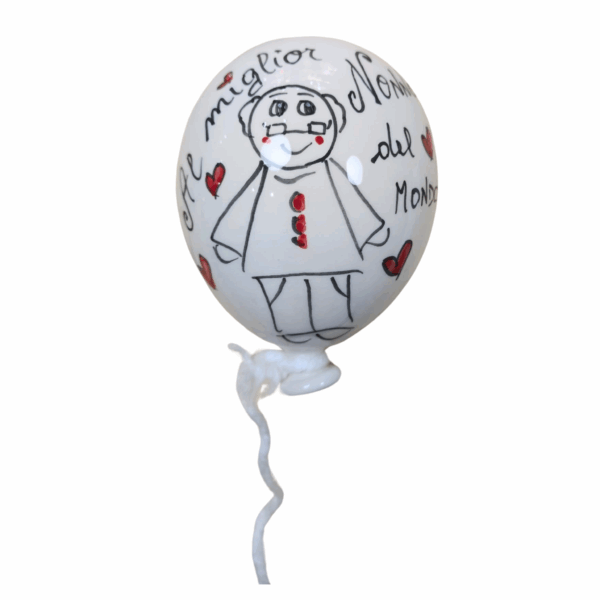 palloncino ceramica dipinto a mano