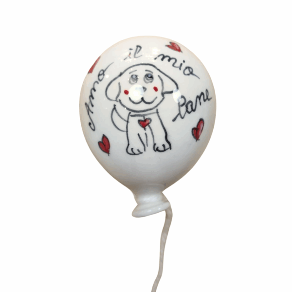 palloncino ceramica dipinto a mano