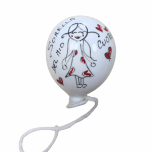 palloncino ceramica dipinto a mano