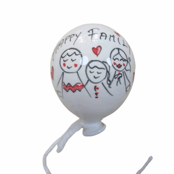 palloncino ceramica dipinto a mano