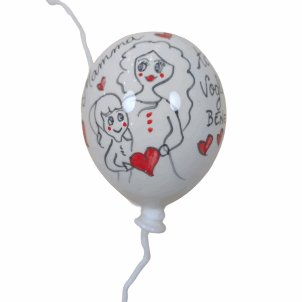palloncino ceramica dipinto a mano