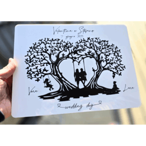 Quadro anniversario o matrimonio personalizzato
