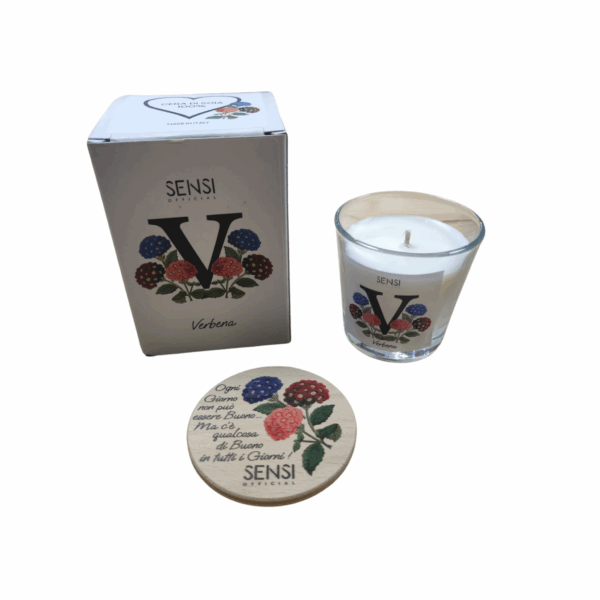 candela cera di soia artigianale