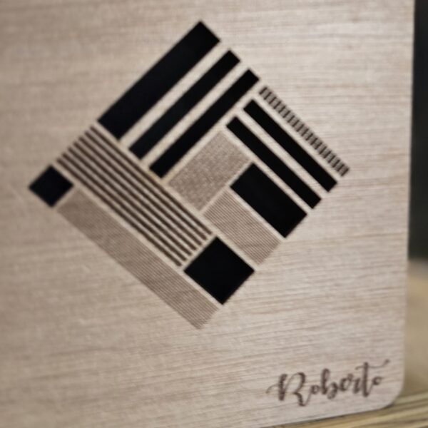 agenda copertina in legno personalizzata