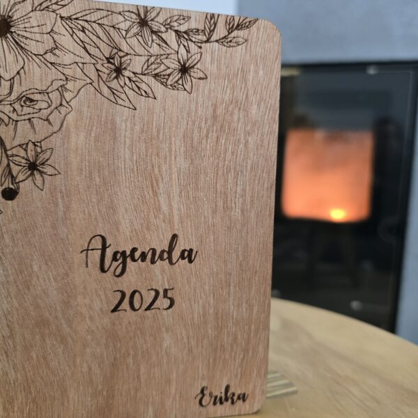 agenda copertina in legno personalizzata