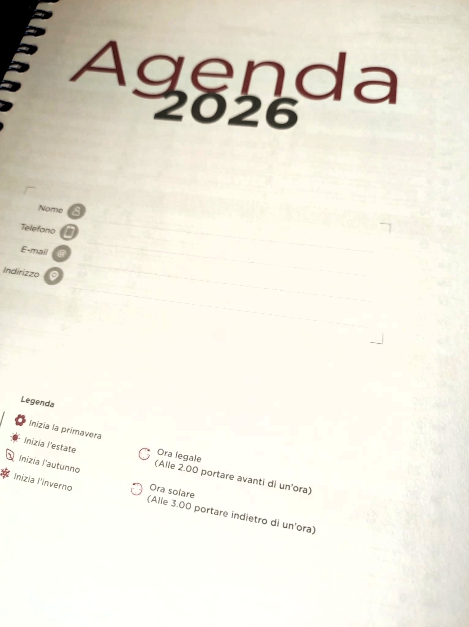Agenda personalizzata con copertina in legno - immagine 2