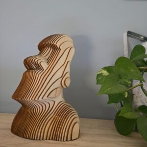 statua moai isola di pasqua legno