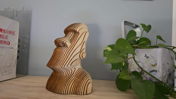 statua moai isola di pasqua legno