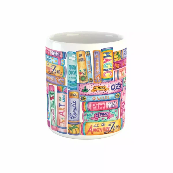 tazza ceramica illustrata