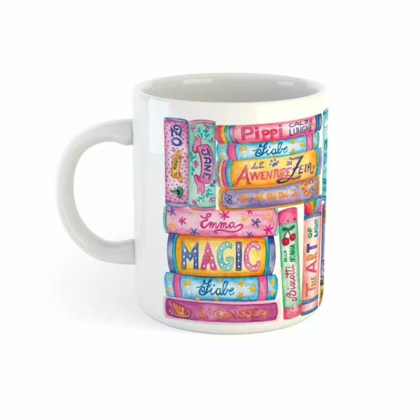 tazza ceramica illustrata