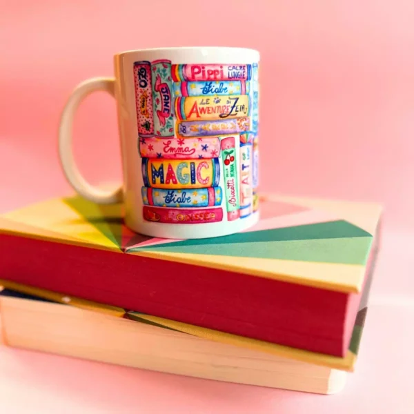 tazza ceramica illustrata
