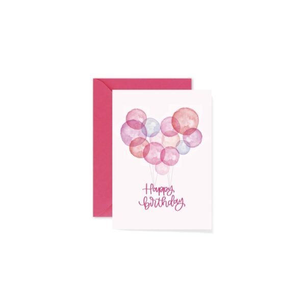 Biglietti di auguri ad acquerello con busta