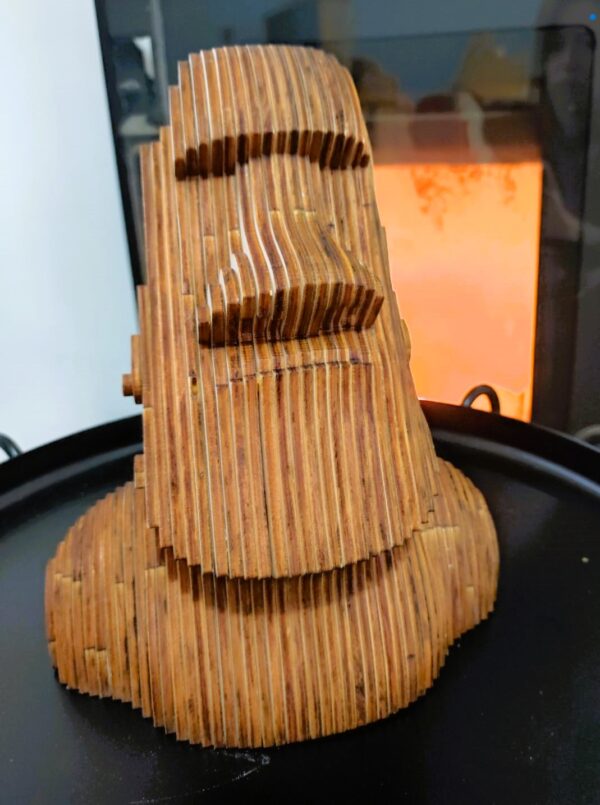 statua moai isola di pasqua legno