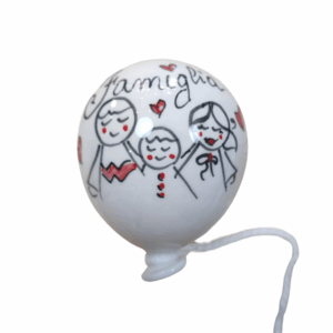 palloncino ceramica dipinto a mano