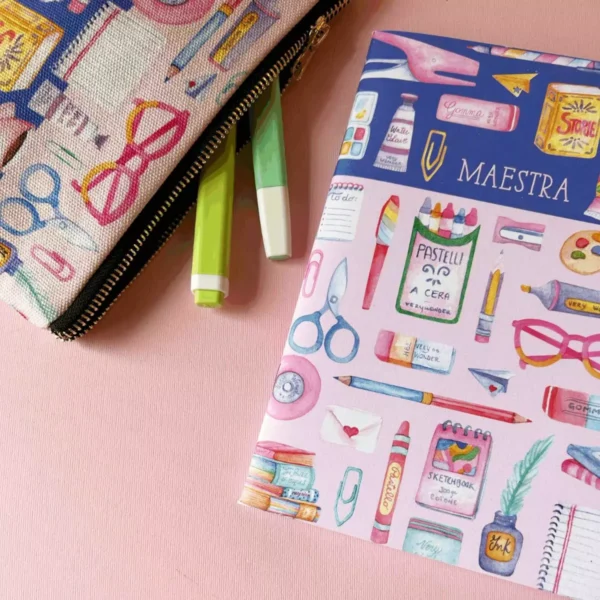 quaderno illustrato per appunti