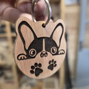 portachiavi in legno personalizzato