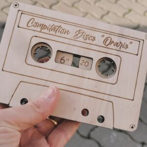 disco orario legno vintage
