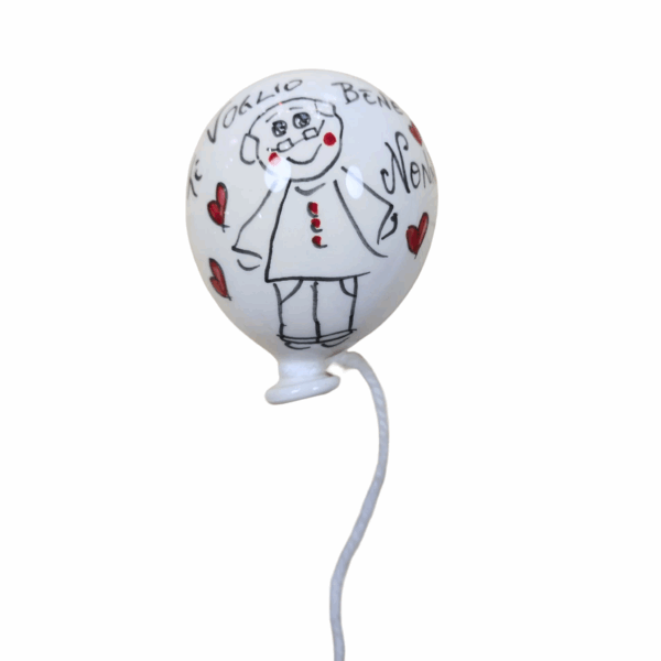 palloncino ceramica dipinto a mano