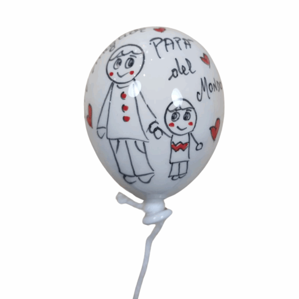 palloncino ceramica dipinto a mano