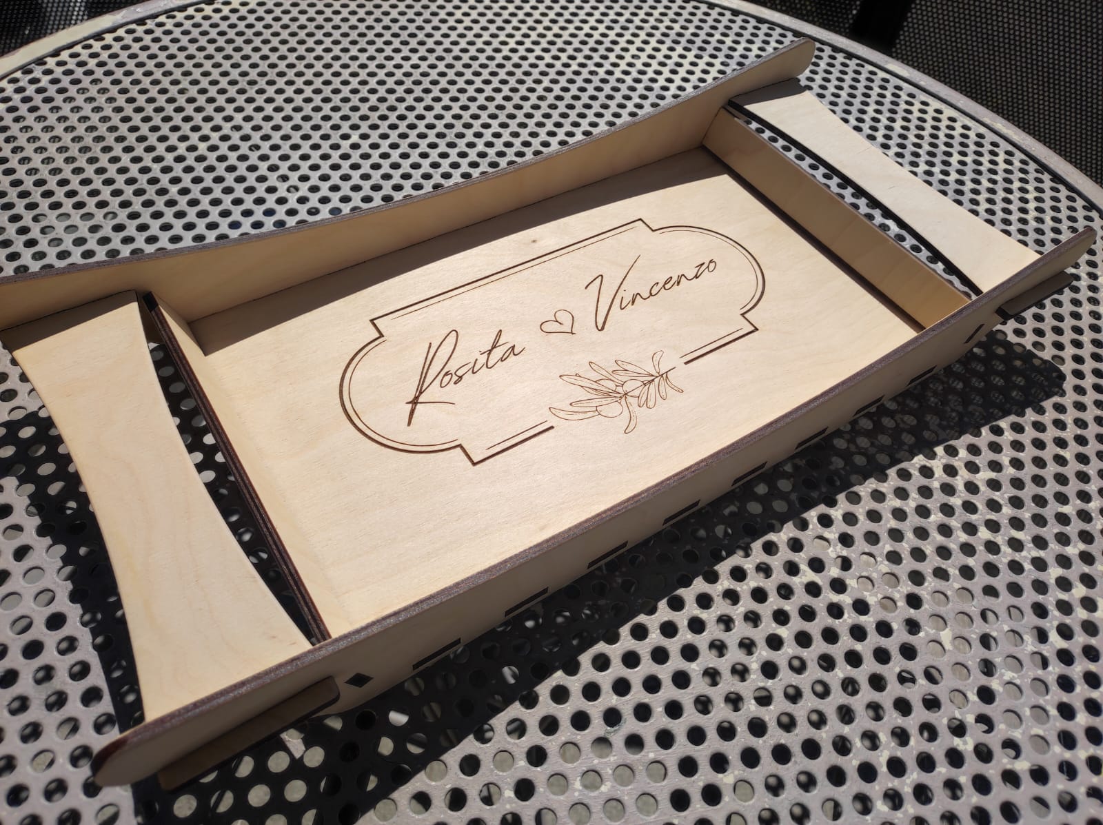 vassoio legno personalizzato