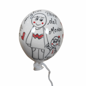 palloncino ceramica dipinto a mano