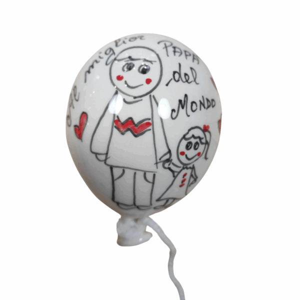 palloncino ceramica dipinto a mano