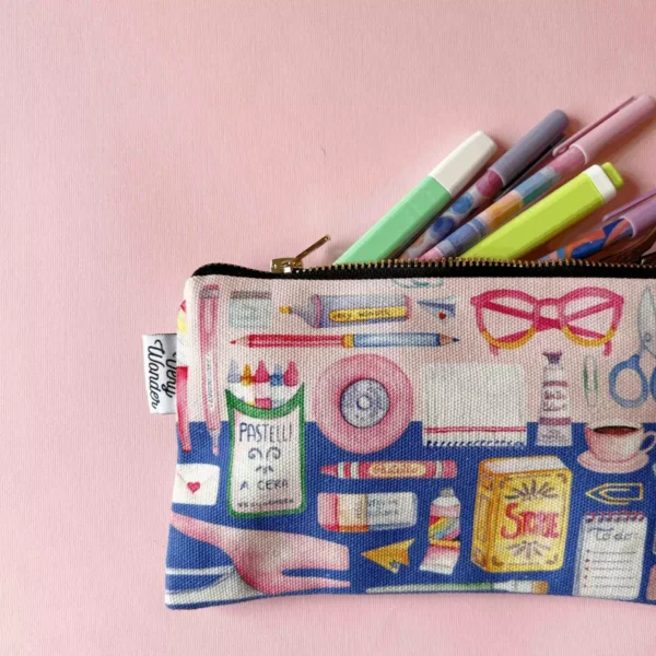 astuccio cotone illustrato