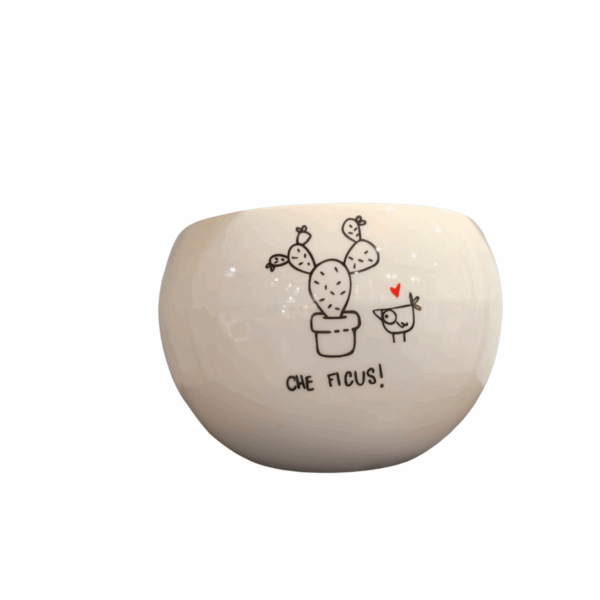 porta vaso ceramica ironico