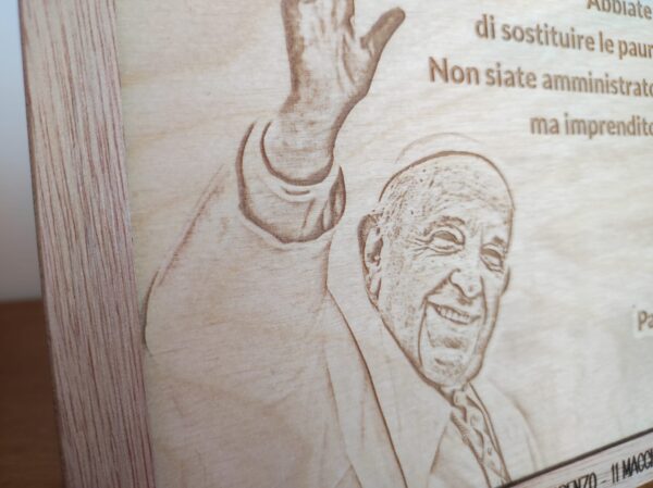 bomboniera quadro in legno