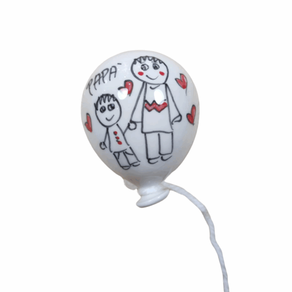 palloncino ceramica dipinto a mano