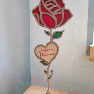 rosa in legno