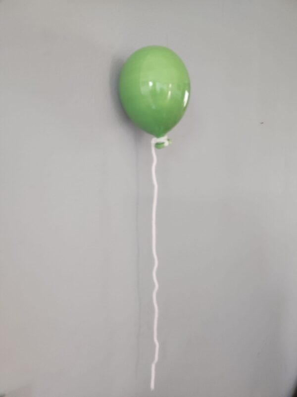palloncino in ceramica dipinto a mano verde
