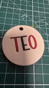 portachiavi in legno personalizzato