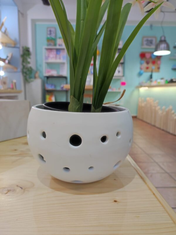 porta vaso ceramica bolle