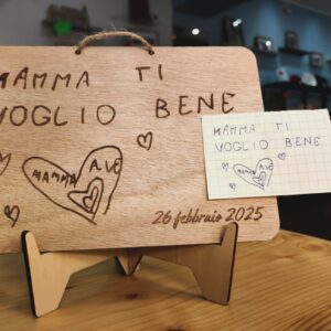 disegno diventa quadro in legno