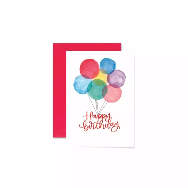 Biglietti di auguri ad acquerello con busta